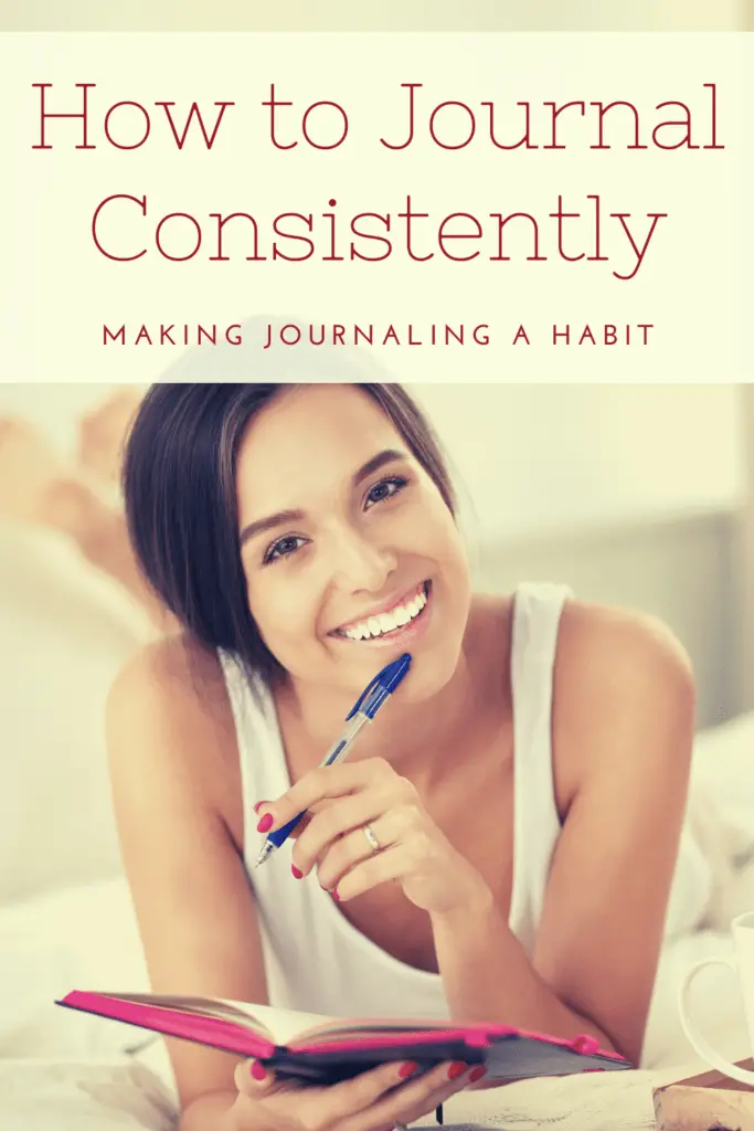 Pin for How to Journal Consistently